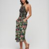 Sukienka Vintage z marszczonym dekoltem typu halter