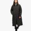 Superdługi Quilted płaszcz z podszewką Superdługi Quilted płaszcz z podszewką