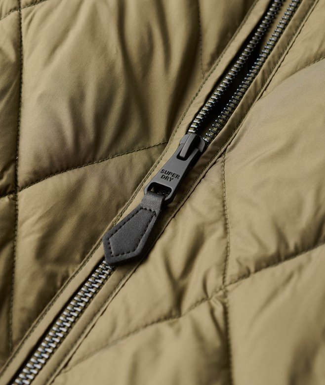 Superdługi Quilted płaszcz z podszewką Superdługi Quilted płaszcz z podszewką