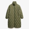 Superdługi Quilted płaszcz z podszewką Superdługi Quilted płaszcz z podszewką