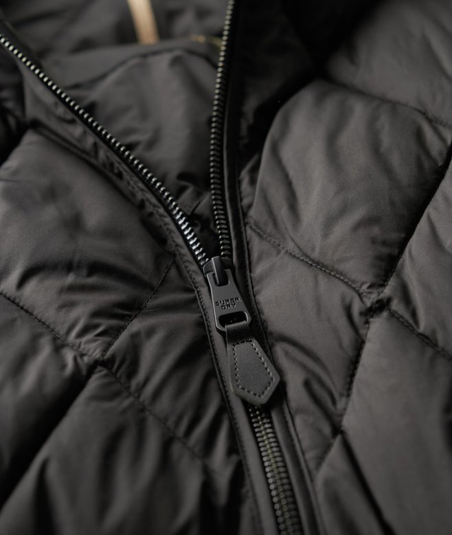 Superdługi Quilted płaszcz z podszewką Superdługi Quilted płaszcz z podszewką