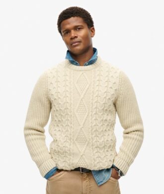 Sweter Jacob z dzianiny typu cable