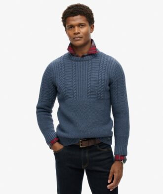 Sweter Jacob z dzianiny typu cable Sweter Jacob z dzianiny typu cable