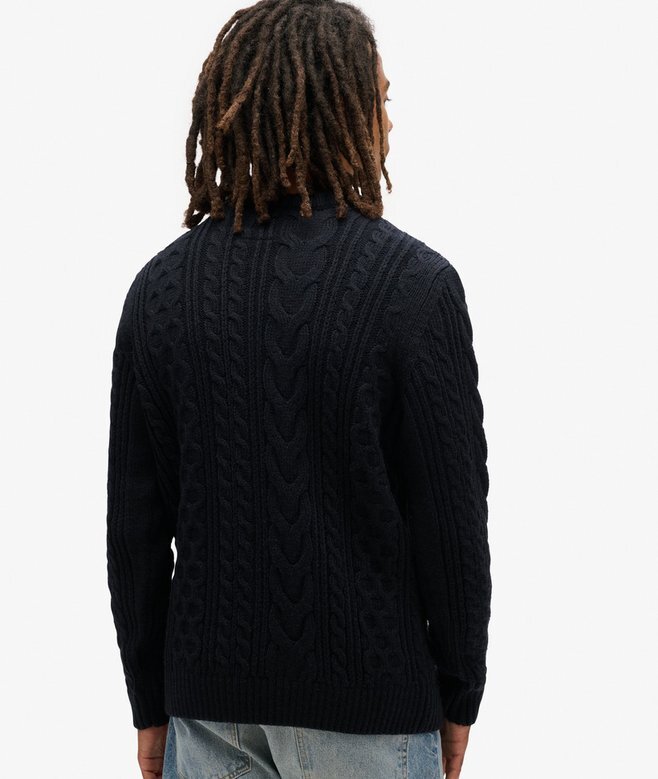 Sweter Jacob z dzianiny typu cable Sweter Jacob z dzianiny typu cable