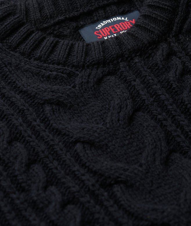 Sweter Jacob z dzianiny typu cable Sweter Jacob z dzianiny typu cable