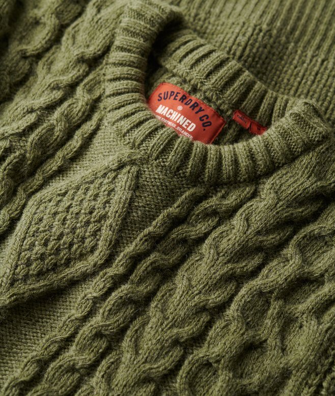 Sweter Jacob z dzianiny typu cable Sweter Jacob z dzianiny typu cable
