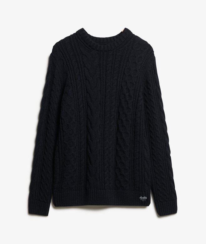 Sweter Jacob z dzianiny typu cable Sweter Jacob z dzianiny typu cable