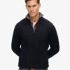Sweter Jacob z dzianiny typu cable knit z półsuwakiem Sweter Jacob z dzianiny typu cable knit z półsuwakiem