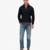 Sweter Jacob z dzianiny typu cable knit z półsuwakiem Sweter Jacob z dzianiny typu cable knit z półsuwakiem