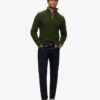Sweter Jacob z dzianiny typu cable knit z półsuwakiem Sweter Jacob z dzianiny typu cable knit z półsuwakiem