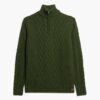 Sweter Jacob z dzianiny typu cable knit z półsuwakiem Sweter Jacob z dzianiny typu cable knit z półsuwakiem