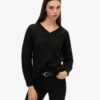 Sweter oversize z dekoltem w serek