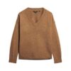 Sweter oversize z dekoltem w serek