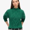 Sweter polo z dzianiny typu Aran Sweter polo z dzianiny typu Aran