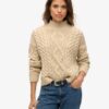 Sweter polo z dzianiny typu Aran Sweter polo z dzianiny typu Aran