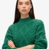 Sweter polo z dzianiny typu Aran Sweter polo z dzianiny typu Aran