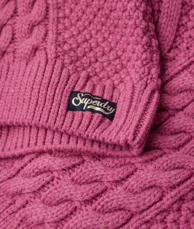 Sweter polo z dzianiny typu Aran Sweter polo z dzianiny typu Aran