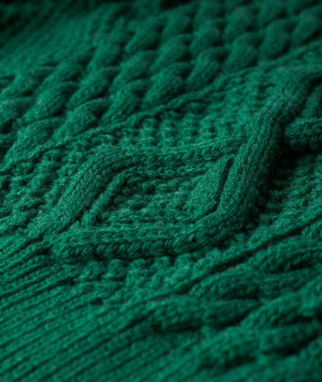 Sweter polo z dzianiny typu Aran Sweter polo z dzianiny typu Aran