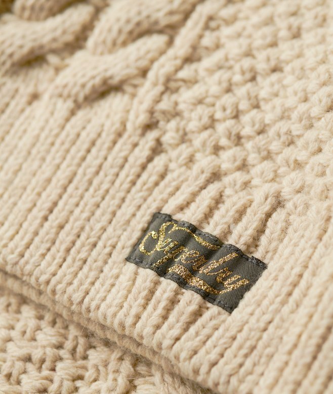 Sweter polo z dzianiny typu Aran Sweter polo z dzianiny typu Aran
