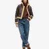 Sweter polo z dzianiny typu chain cable Sweter polo z dzianiny typu chain cable
