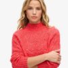 Sweter z dzianiny typu pointelle