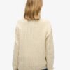 Sweter z dzianiny warkoczowej z dekoltem w serek w stylu oversize Sweter z dzianiny warkoczowej z dekoltem w serek w stylu oversize
