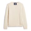 Sweter z dzianiny warkoczowej z dekoltem w serek w stylu oversize Sweter z dzianiny warkoczowej z dekoltem w serek w stylu oversize