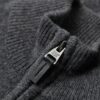 Sweter z dzianiny z haftem i półsuwakiem Sweter z dzianiny z haftem i półsuwakiem