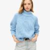 Sweter z golfem o luźnym splocie Sweter z golfem o luźnym splocie