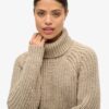 Sweter z golfem o luźnym splocie Sweter z golfem o luźnym splocie