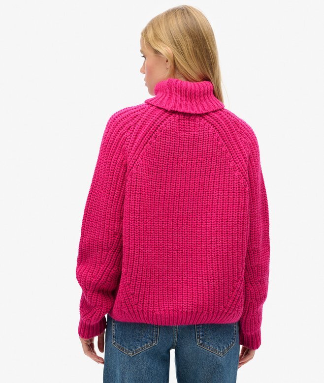 Sweter z golfem o luźnym splocie Sweter z golfem o luźnym splocie