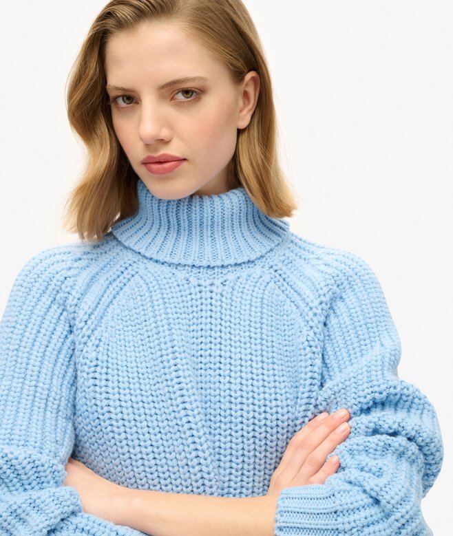 Sweter z golfem o luźnym splocie Sweter z golfem o luźnym splocie