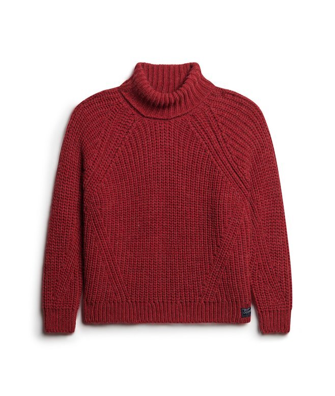 Sweter z golfem o luźnym splocie Sweter z golfem o luźnym splocie