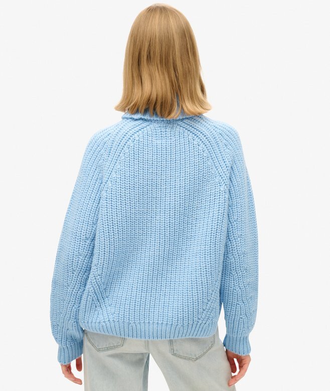 Sweter z golfem o luźnym splocie Sweter z golfem o luźnym splocie