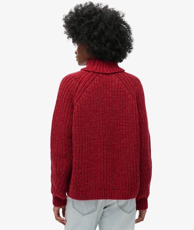 Sweter z golfem o luźnym splocie Sweter z golfem o luźnym splocie