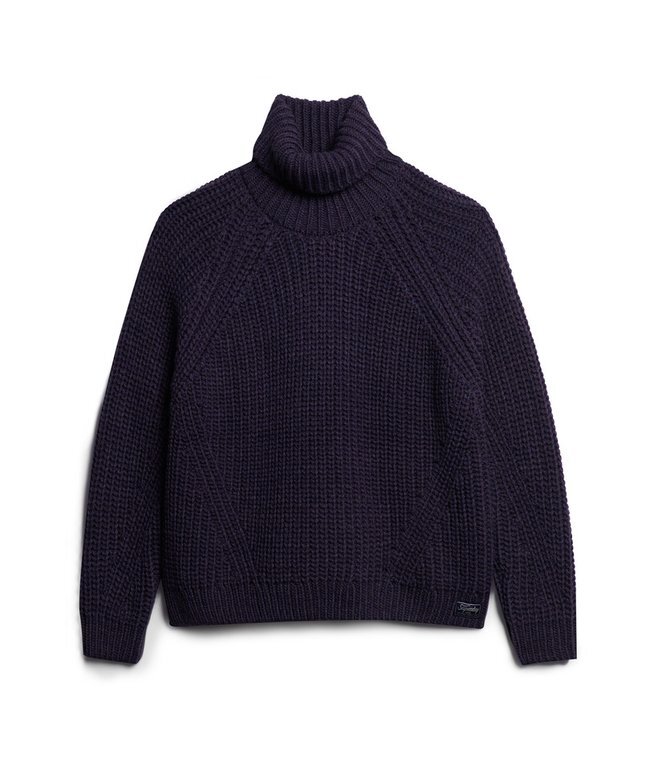 Sweter z golfem o luźnym splocie Sweter z golfem o luźnym splocie