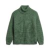Sweter z golfem o luźnym splocie