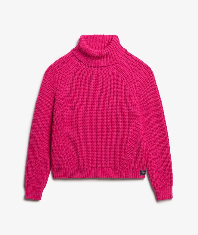 Sweter z golfem o luźnym splocie Sweter z golfem o luźnym splocie