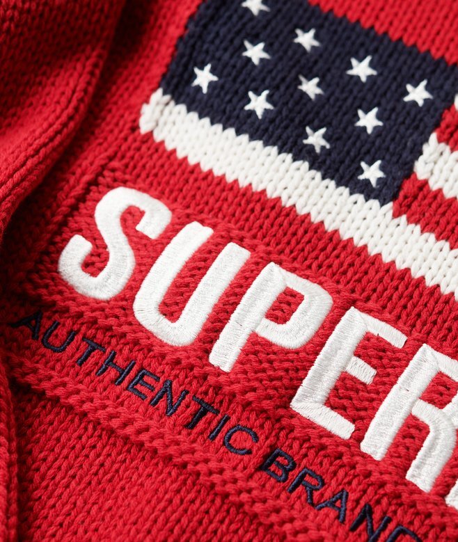 Sweter z golfem w stylu amerykańskim z dzianiny Sweter z golfem w stylu amerykańskim z dzianiny