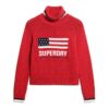 Sweter z golfem w stylu amerykańskim z dzianiny Sweter z golfem w stylu amerykańskim z dzianiny