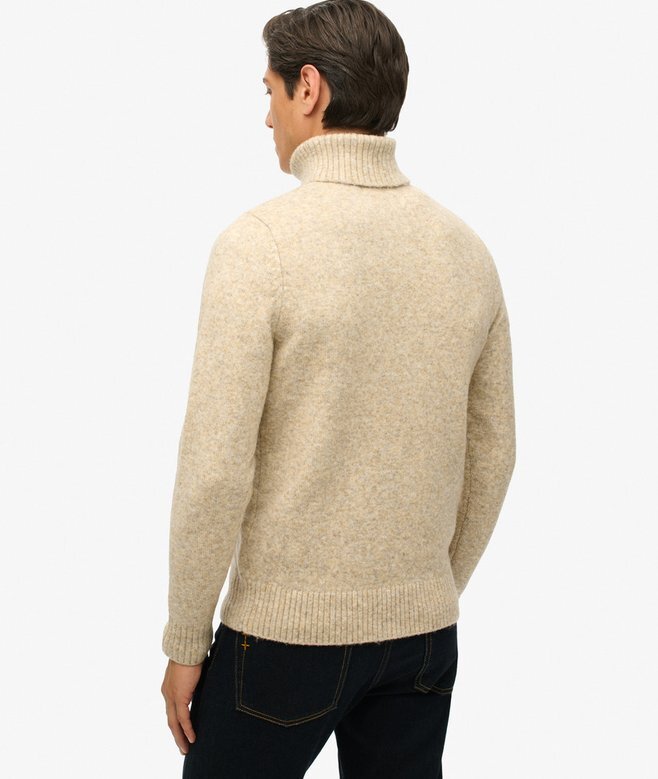Sweter z golfem ze szczotkowanej dzianiny Sweter z golfem ze szczotkowanej dzianiny