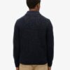 Sweter z grubej dzianiny z półsuwakiem