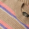 Sweter z okrągłym dekoltem w wielo kolorowe paski Sweter z okrągłym dekoltem w wielo kolorowe paski