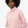 Sweter z opadającymi ramionami i golfem Sweter z opadającymi ramionami i golfem