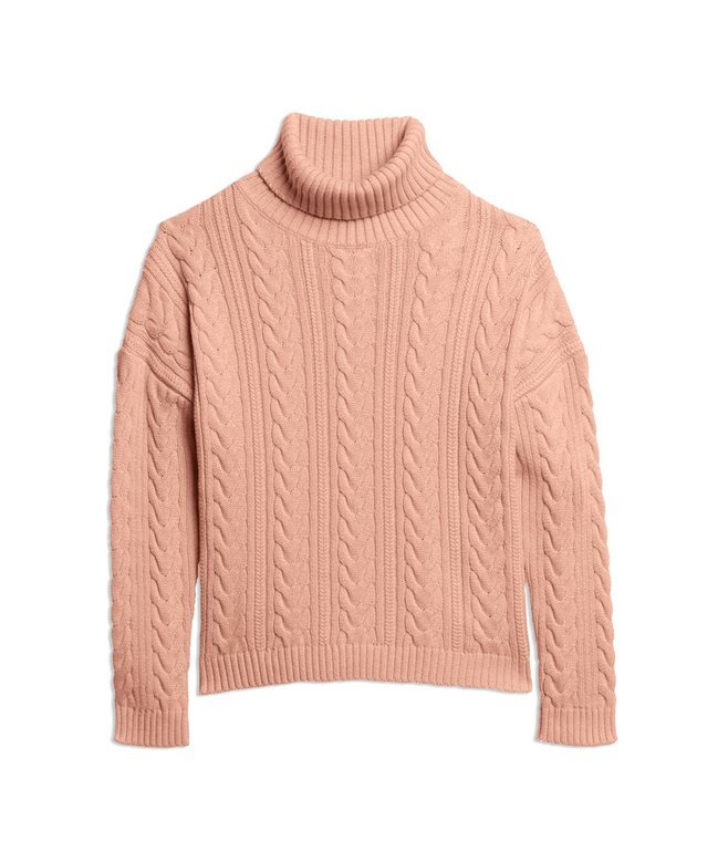 Sweter z opadającymi ramionami i golfem Sweter z opadającymi ramionami i golfem