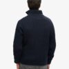 Sweter z prążkowanym dekoltem i półguzikami Sweter z prążkowanym dekoltem i półguzikami