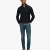 Sweter z półsuwakiem Vintage Jacob Cable Knit Dzianina Sweter z półsuwakiem Vintage Jacob Cable Knit Dzianina