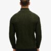 Sweter z półsuwakiem Vintage Jacob Cable Knit Dzianina Sweter z półsuwakiem Vintage Jacob Cable Knit Dzianina