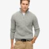 Sweter z półsuwakiem Vintage Jacob z dzianiny typu cable knit Sweter z półsuwakiem Vintage Jacob z dzianiny typu cable knit
