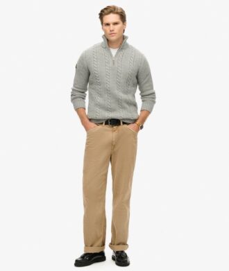 Sweter z półsuwakiem Vintage Jacob z dzianiny typu cable knit Sweter z półsuwakiem Vintage Jacob z dzianiny typu cable knit